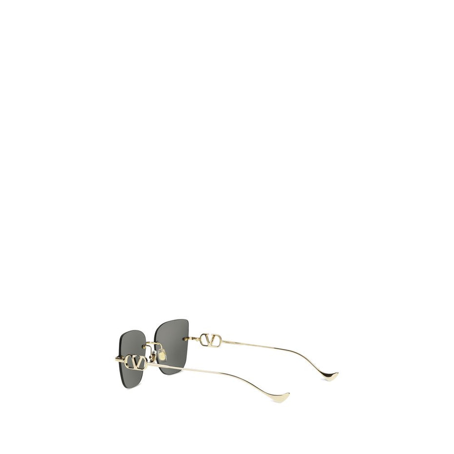 Valentino Garavani Black Metal Sunglasses