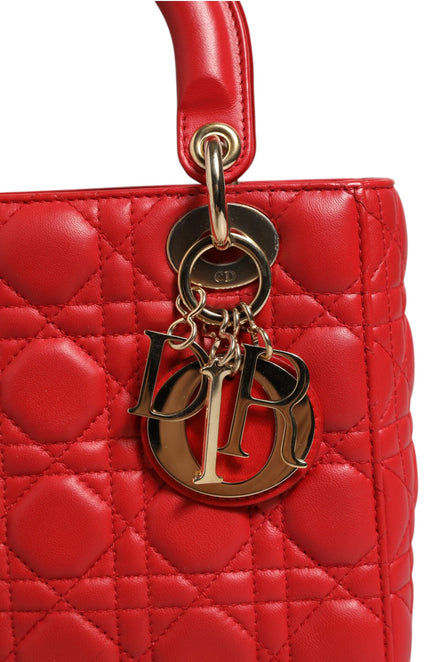 Christian Dior Lady Dior Cannage Leather Handbag
