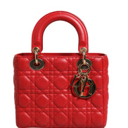Christian Dior Lady Dior Cannage Leather Handbag