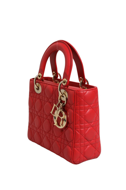 Christian Dior Lady Dior Cannage Leather Handbag