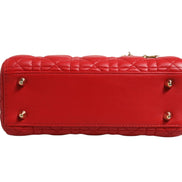 Christian Dior Lady Dior Cannage Leather Handbag