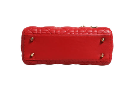 Christian Dior Lady Dior Cannage Leather Handbag