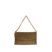 Gucci Brown Suede Leather Handbag