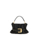 Balmain Black Calf Leather Bos Taurus Shoulder Bag