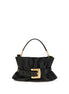 Balmain Black Calf Leather Bos Taurus Shoulder Bag