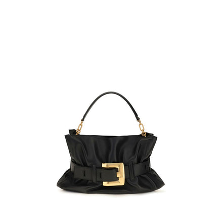 Balmain Black Calf Leather Bos Taurus Shoulder Bag