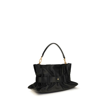Balmain Black Calf Leather Bos Taurus Shoulder Bag