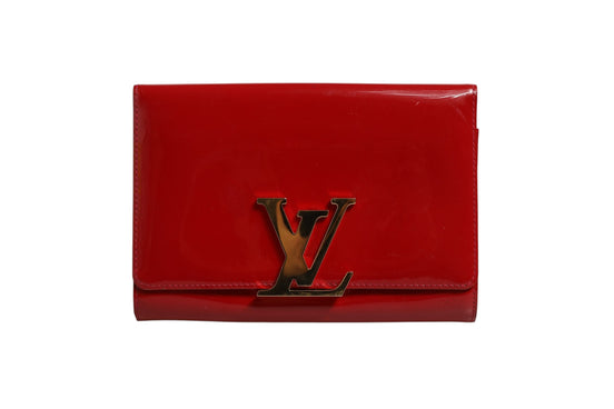 Louis Vuitton Louise PM Red Patent Leather Wallet On Chain