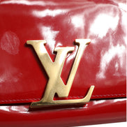 Louis Vuitton Louise PM Red Patent Leather Wallet On Chain