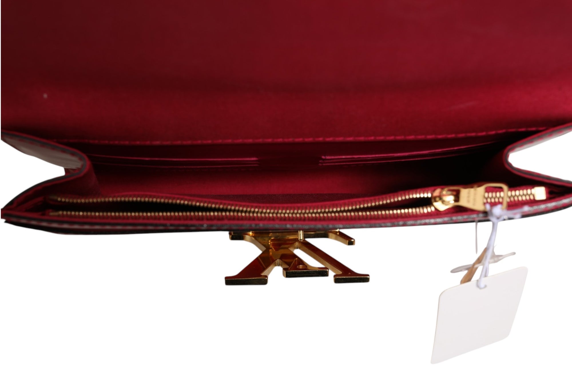 Louis Vuitton Louise PM Red Patent Leather Wallet On Chain