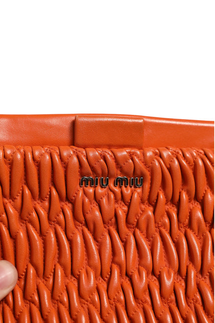 Miu Miu Orange crystal crossbodybag