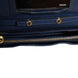 Prada Blue Saffiano Leather Wallet on Chain Clutch Bag