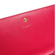 Saint Laurent Red Leather Monogram Wallet on Chain