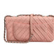 Chanel Small Classic Double Flap Bag Light Pink Chevron