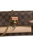 Louis Vuitton Damier Ebene Vavin Chain Wallet