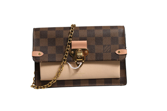 Louis Vuitton Damier Ebene Vavin Chain Wallet
