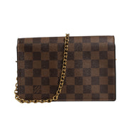 Louis Vuitton Damier Ebene Vavin Chain Wallet
