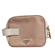Prada Clay Gray Small Leather Shoulder Bag