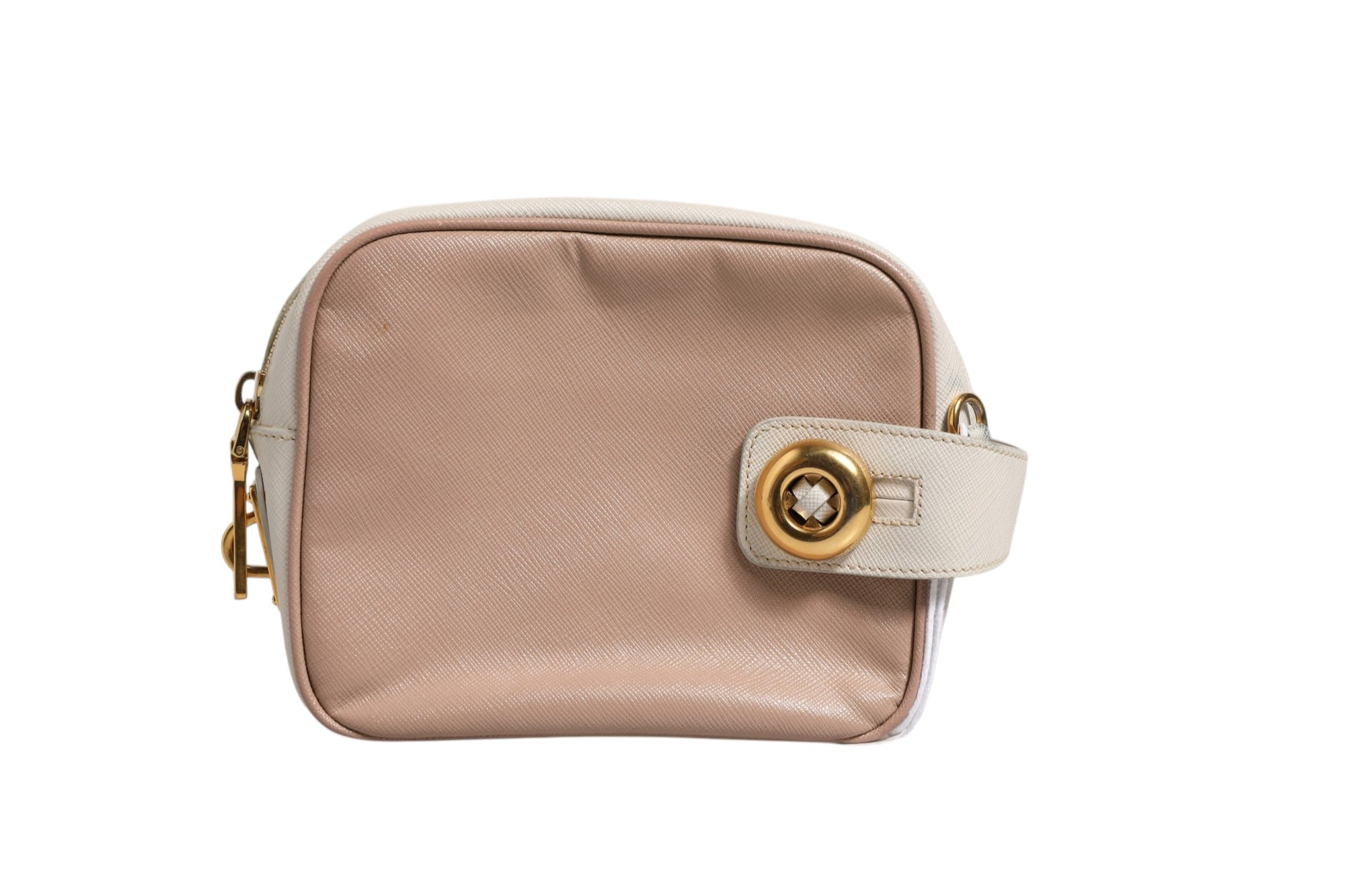 Prada Clay Gray Small Leather Shoulder Bag
