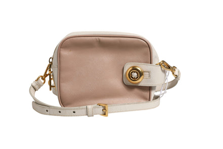 Prada Clay Gray Small Leather Shoulder Bag