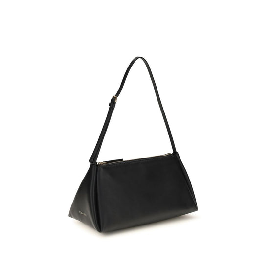 Calvin Klein Black Calf Leather Bos Taurus Handbag
