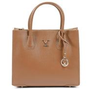 19V69 Italia Brown Leather Tote Bag
