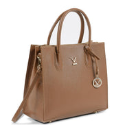 19V69 Italia Brown Leather Tote Bag