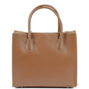 19V69 Italia Brown Leather Tote Bag