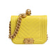 Chanel Crossbody Yellow Leather Bag