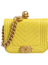 Chanel Crossbody Yellow Leather Bag
