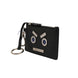 Fendi Vitello Liberty Studded Coin Pouch Key Case Ardesia
