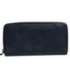 Prada Navy Oliver Embossed Leather Zip-Around Wallet