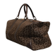 Celine Dark brown and Gold logo duffel