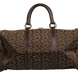 Celine Dark brown and Gold logo duffel