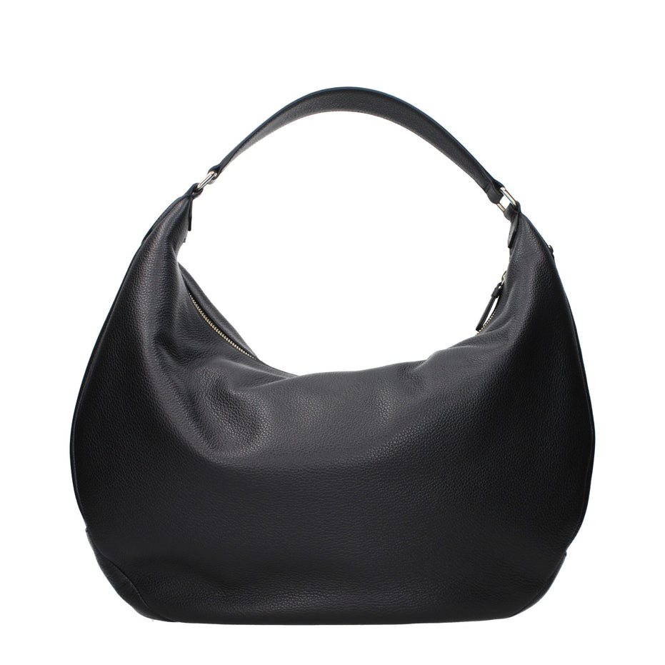 Jimmy Choo Black Leather Shoulder Bag