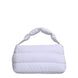 Dolce & Gabbana White Logo Plaque Polyester Quilted Shoulder Borse Bag