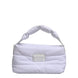 Dolce & Gabbana White Logo Plaque Polyester Quilted Shoulder Borse Bag