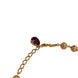 Dolce & Gabbana Gold Brass Mix Fiori Flowers Crystal Chain Necklace