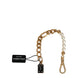 Dolce & Gabbana Gold Brass Pearl Embellished Chain Link Jewelry Bracelet