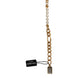 Dolce & Gabbana Gold Brass Pearl Embellished Chain Link Jewelry Bracelet