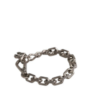 Dolce & Gabbana Silver Tone Heavy Chain Link Signature DG Logo Bracelet