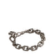Dolce & Gabbana Silver Tone Heavy Chain Link Signature DG Logo Bracelet