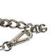 Dolce & Gabbana Silver Tone Brass Beaded Shell DG Logo Pendant Bracelet