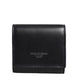 Dolce & Gabbana Black Calfskin Leather Logo Print Bifold CoinPurse Wallet