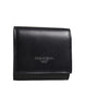 Dolce & Gabbana Black Calfskin Leather Logo Print Bifold CoinPurse Wallet