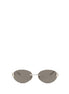 Balenciaga Silver Metal Sunglasses