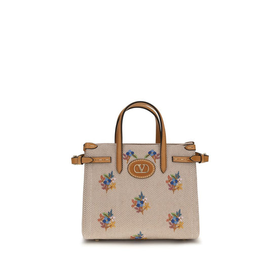 Valentino Garavani Beige Cotton Handbag