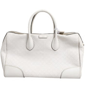 Gucci Medium Diamante Leather Boston Bag