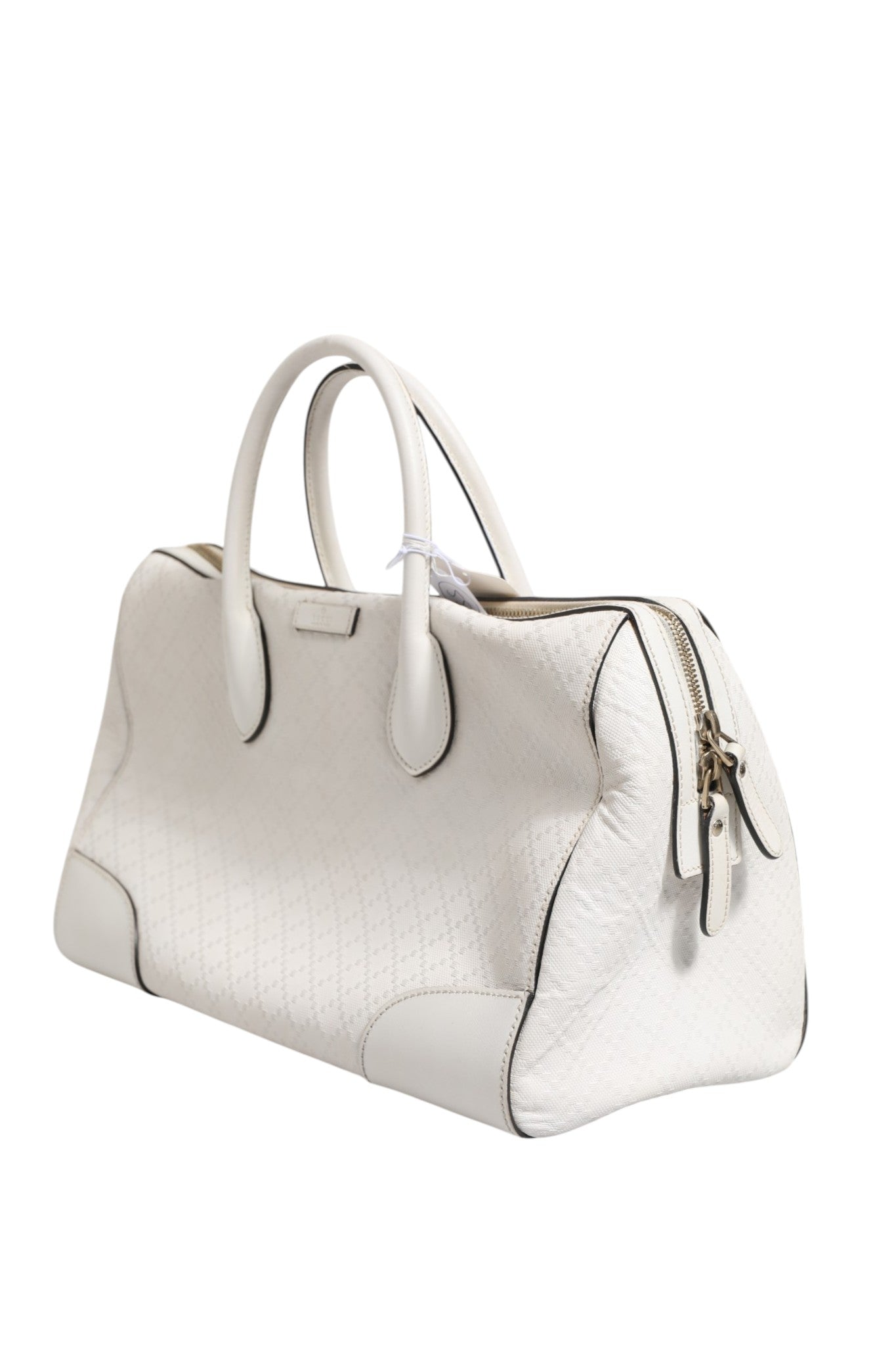 Gucci Medium Diamante Leather Boston Bag
