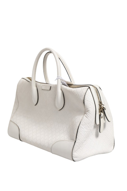Gucci Medium Diamante Leather Boston Bag
